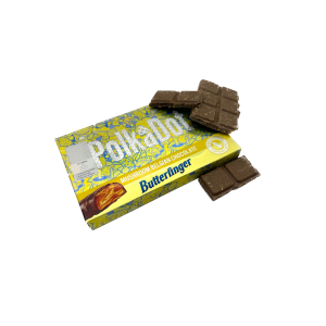 Polkadot Butterfinger Mushroom Belgian Chocolate Polkadot Butterfinger Mushroom Belgian Chocolate